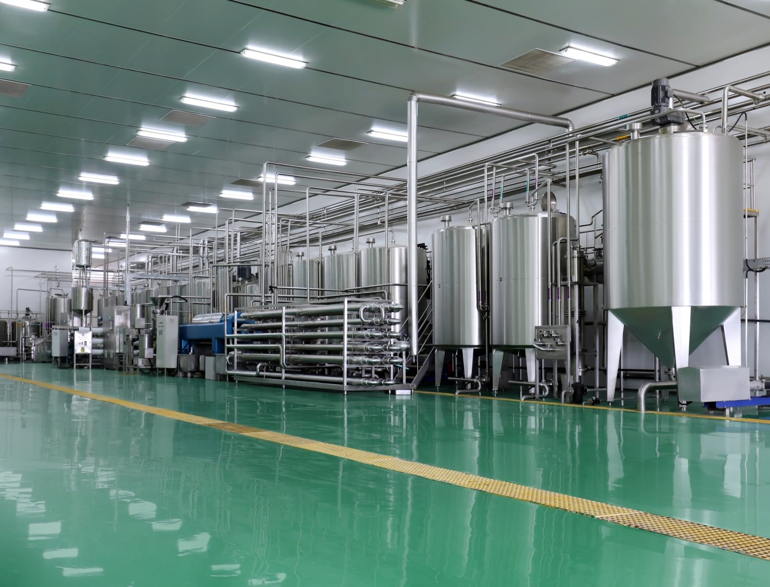 Yogurt production factory