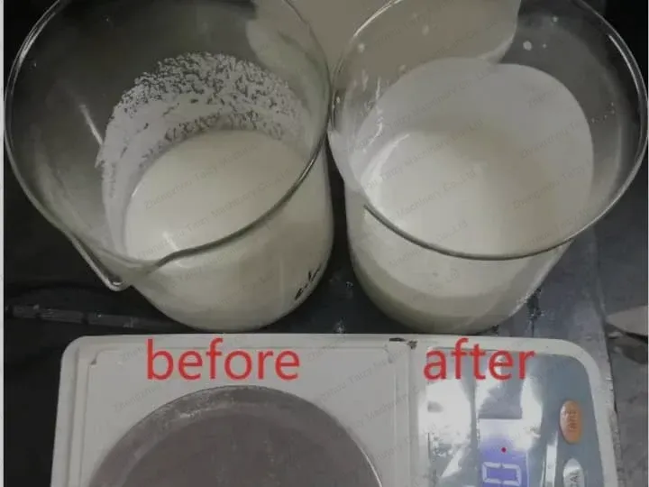 Homogenizer Machine For Dairy And Yogurt Food Processing 2 Milk before and after homogenization results