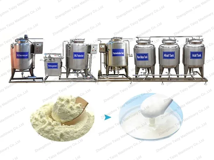 Reconstituted milk yogurt production line
