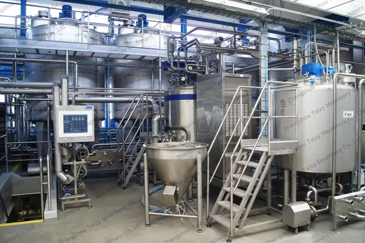 Refrigerated Storage Tank For Yogurt Cooling 5 Dairy processing plant