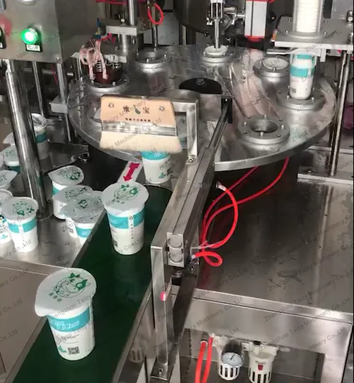 Rotary Yogurt Cup Filling Sealing Machine 13 Single bottle filling machine