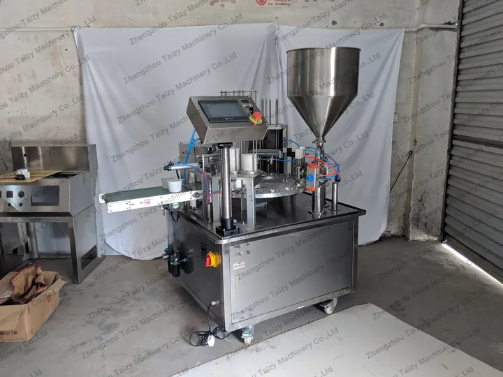 Rotary Yogurt Cup Filling Sealing Machine 2 Yogurt cup filler
