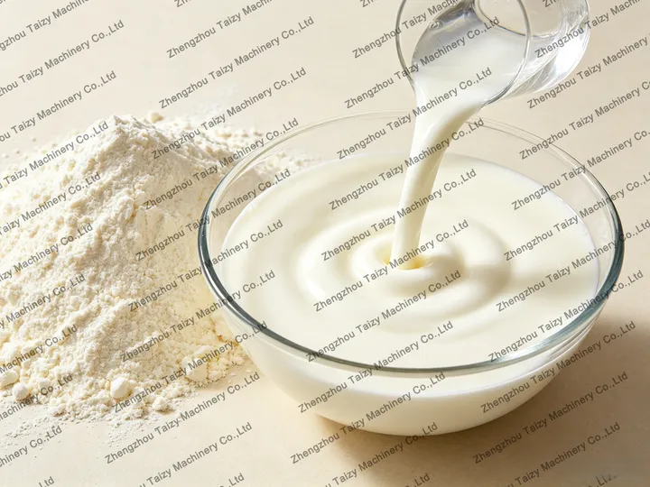 Commercial Yogurt Production Line For Milk Powder 5 Reconstitute milk powder with water